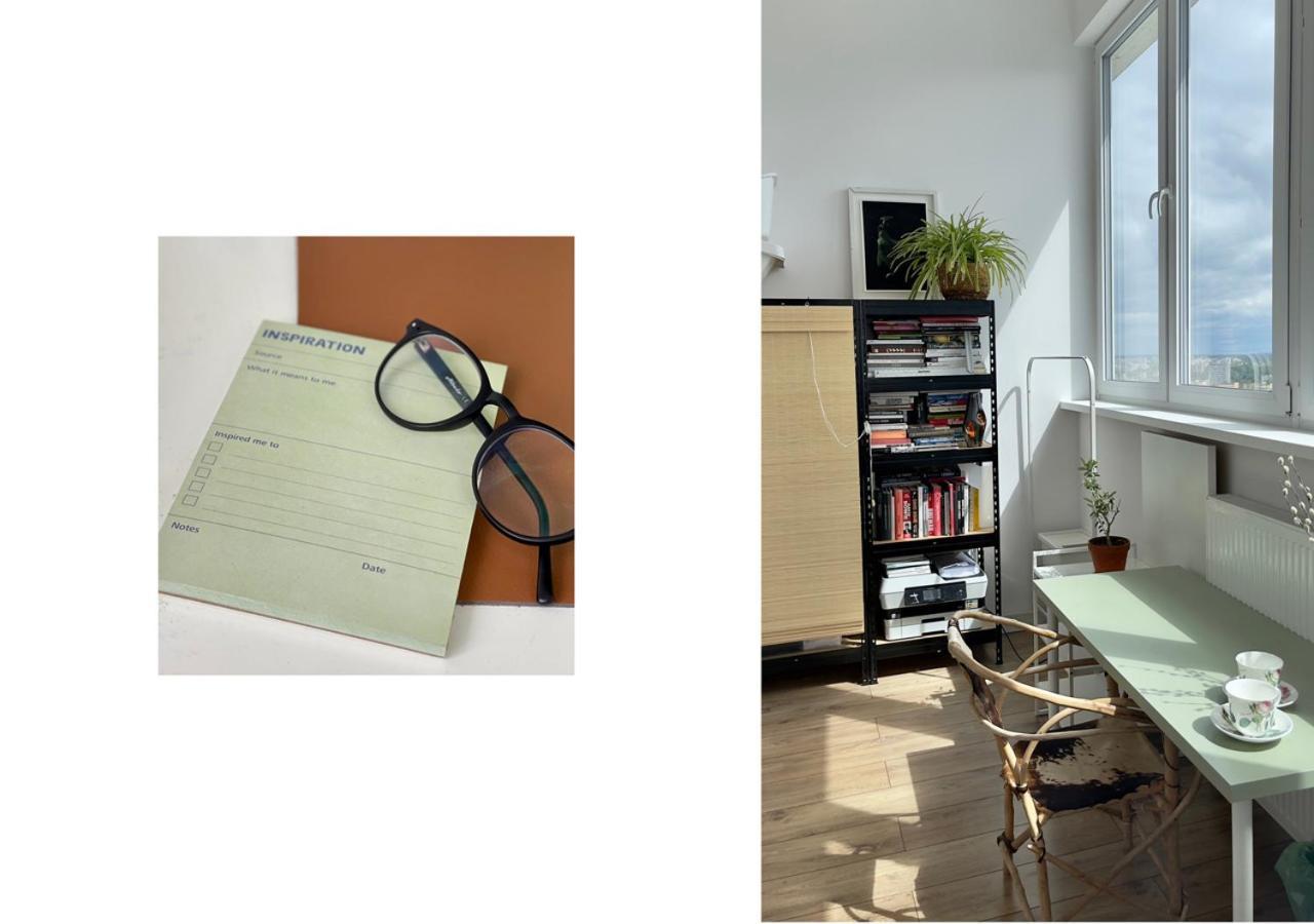 Appartamento Atelier W Sercu Warszawy Z Panoramicznym Widokiem Varsavia Esterno foto