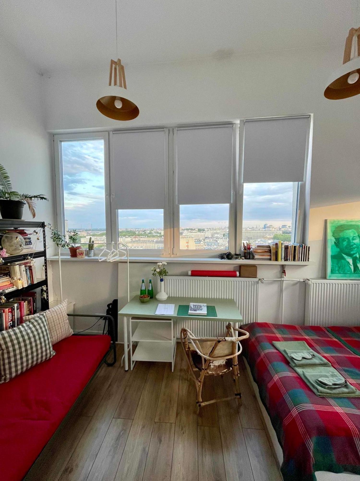 Appartamento Atelier W Sercu Warszawy Z Panoramicznym Widokiem Varsavia Esterno foto